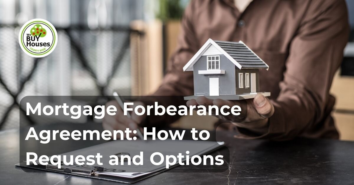 Image showing a Mortgage Forbearance Agreement document for homeowners facing financial difficulties.