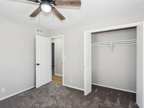 Bedroom with closet