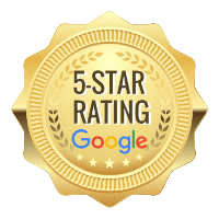 5 Star Google rating gold seal