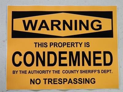 condemned property notice