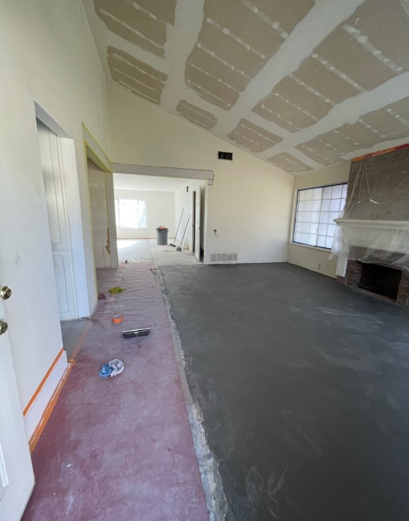 Middle of renovation for a Simi Valley home bought by Quick Home Offers