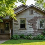 Older home in Smithville Missouri with exterior repair issues and code violations