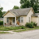 Vacant distressed home in Smithville Missouri valued around $110k