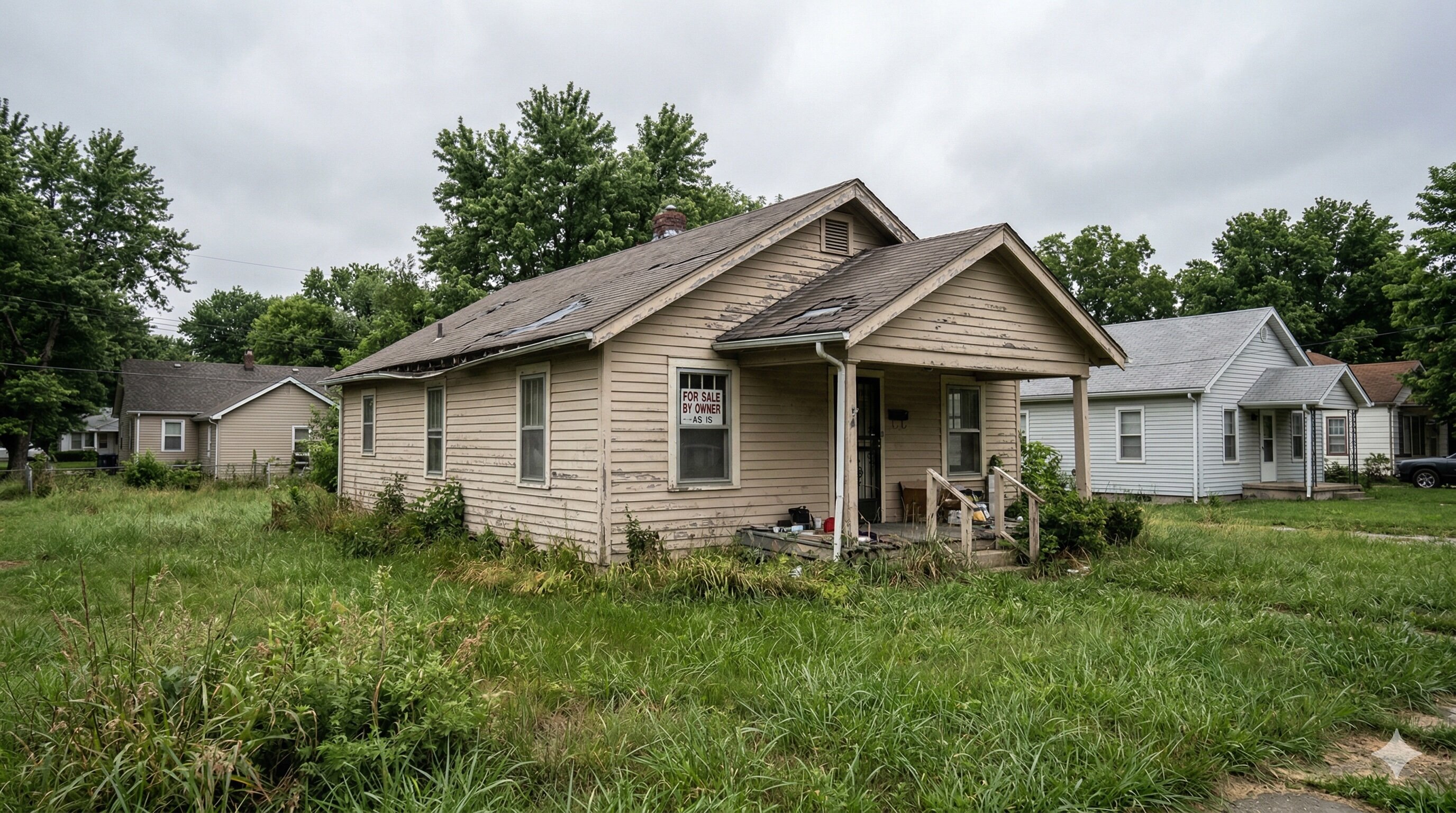 Older home in Smithville Missouri being sold during divorce situation