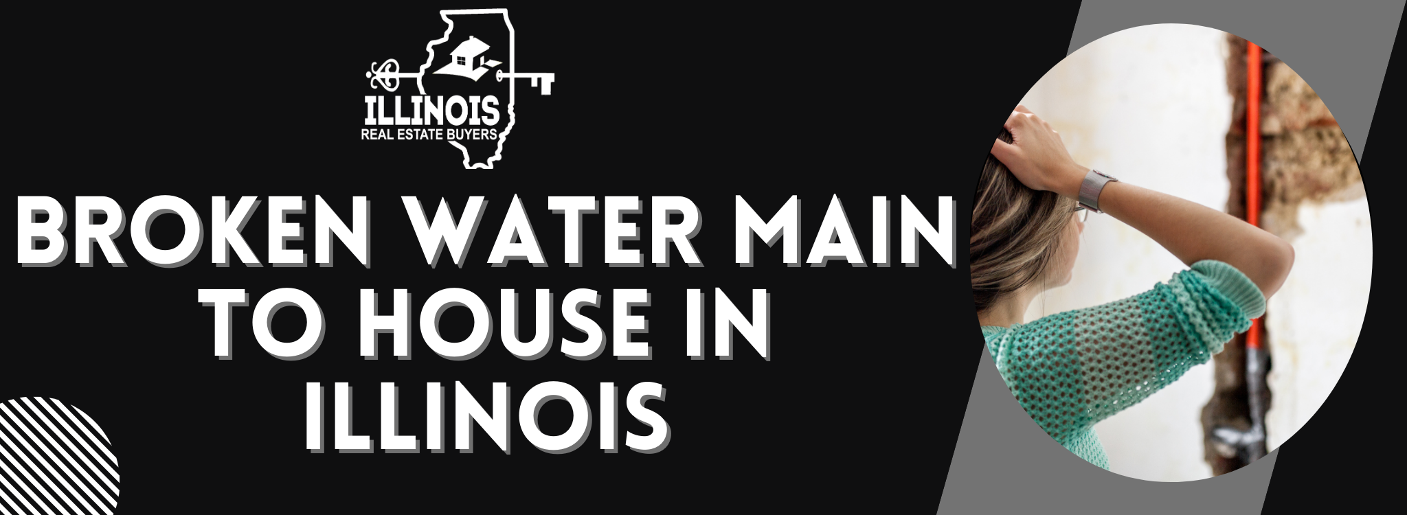 Broken Water Main To Home In Illinois