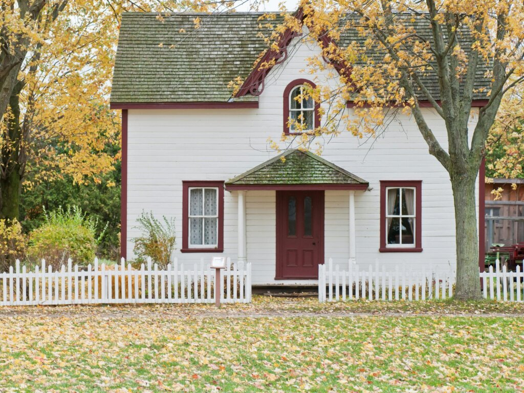 Charming cottage with white picket fence