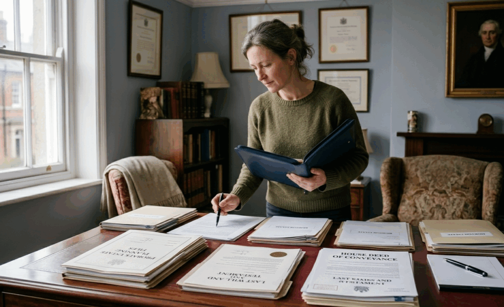 selling an inherited hoarder house in Delaware probate documents deed paperwork