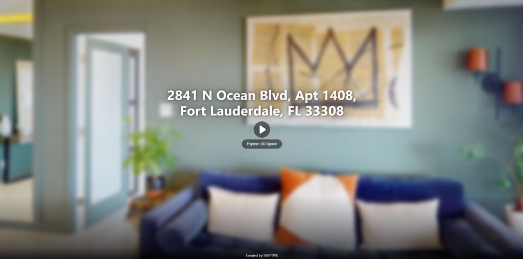 Virtual Tour 2841 N OCEAN BLVD APT 1408, FORT LAUDERDALE, FL 33308
