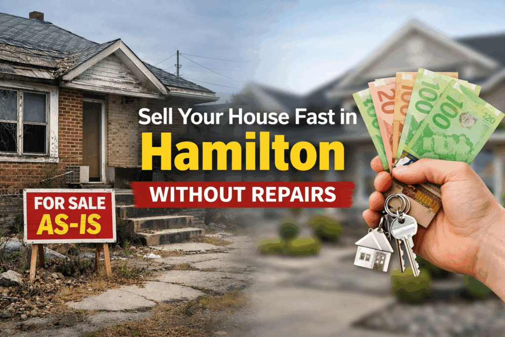 Sell fast without completing repairs in hamilton