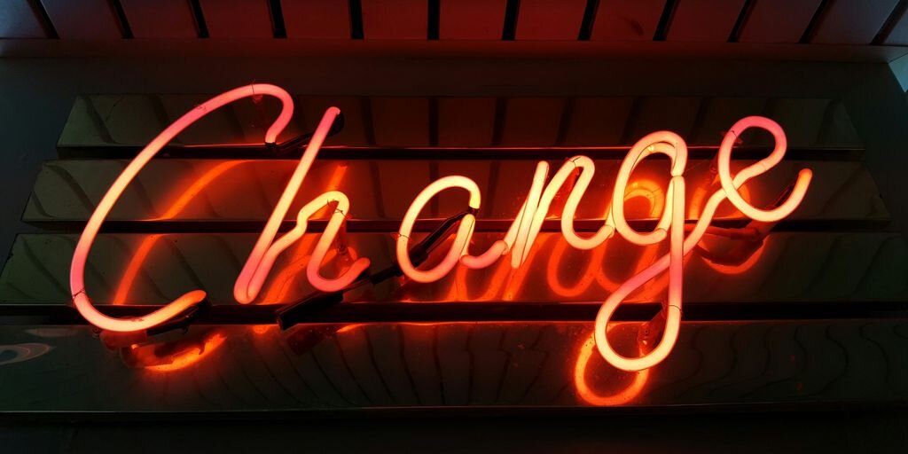 Change neon light signage