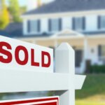 "Sold" house sign