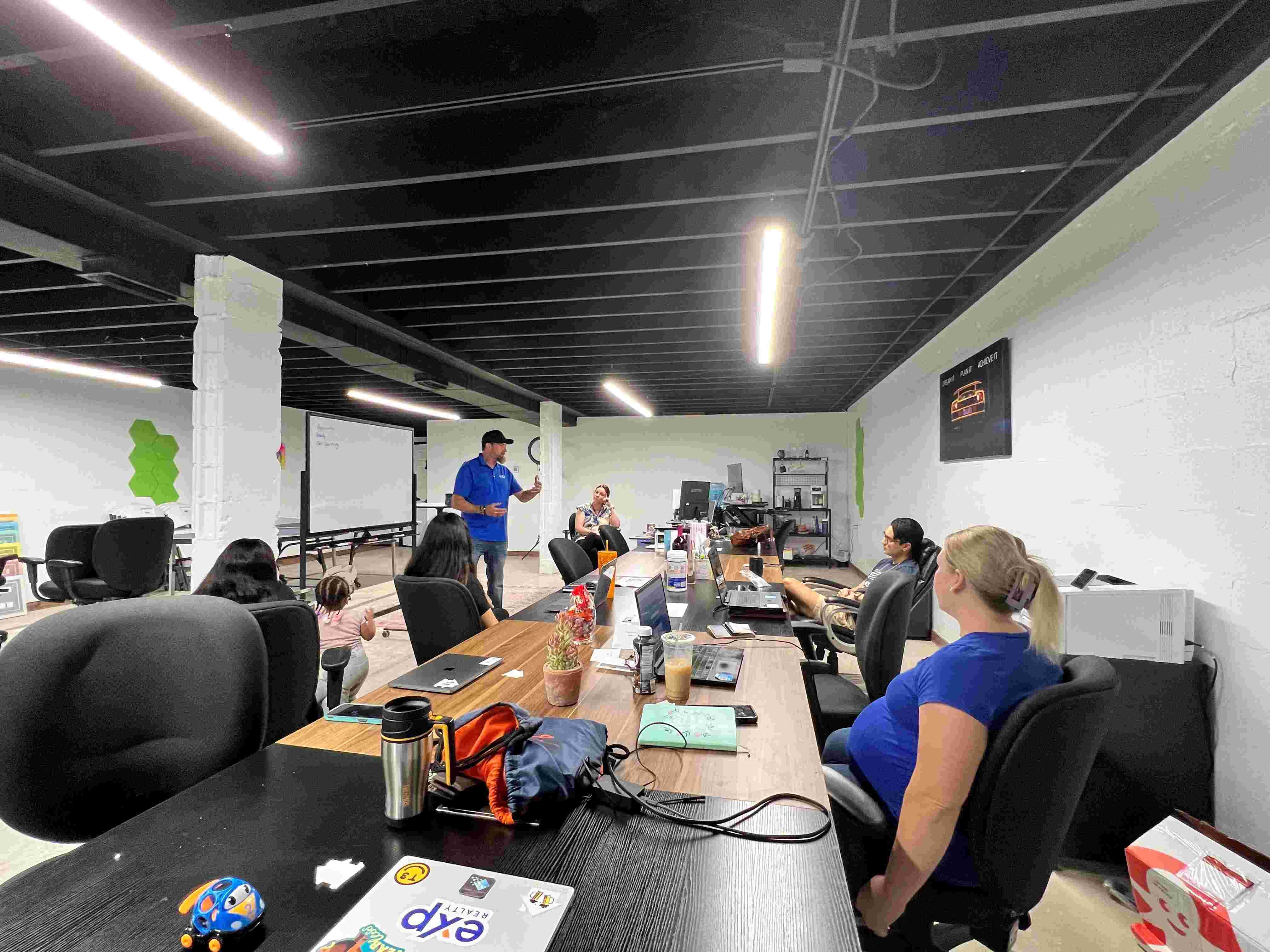 Military Home Team at Work at the Mortgage Apex Office