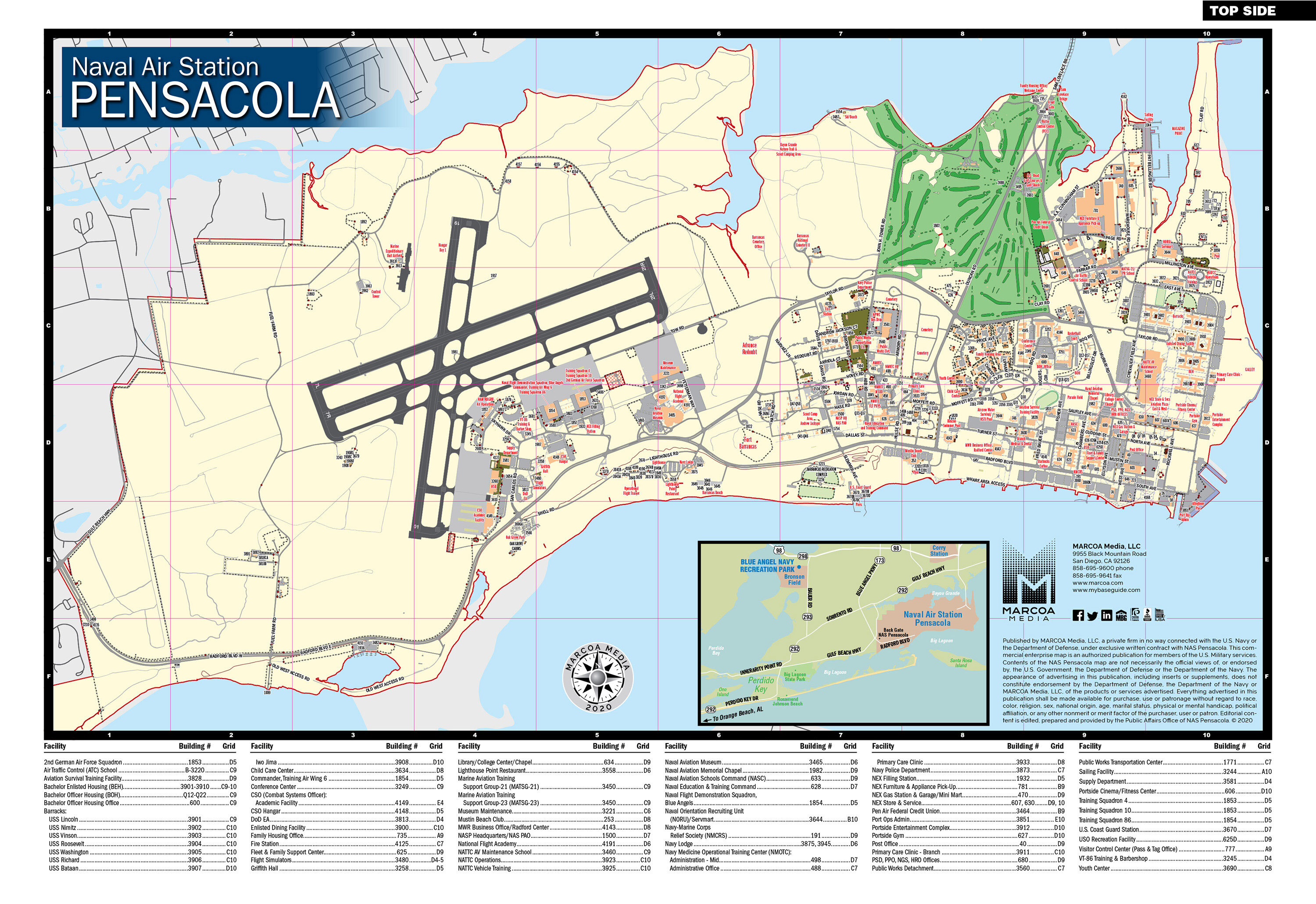 NAS Pensacola Base Map