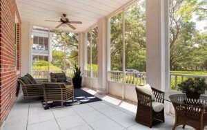  A screened-in porch at NAS Pensacola base housing