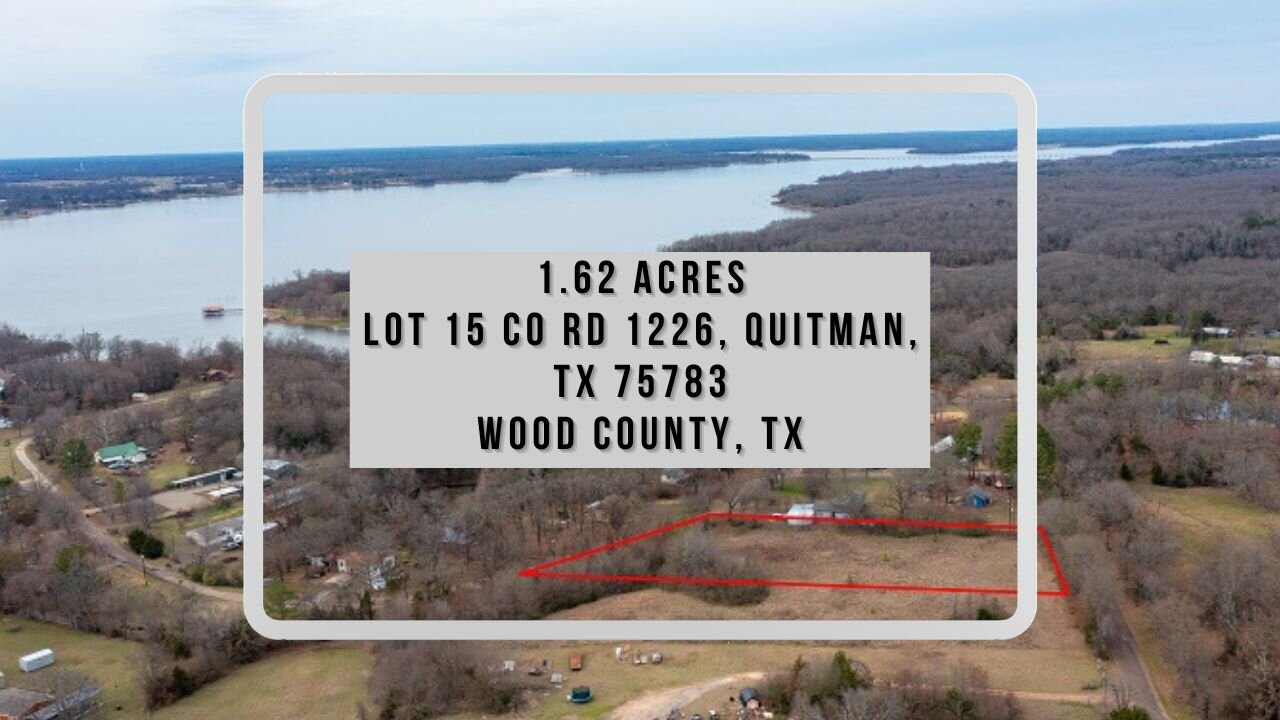 1.62 Ac land in Lake fork, all utilities available, Quitman, Tx, RV