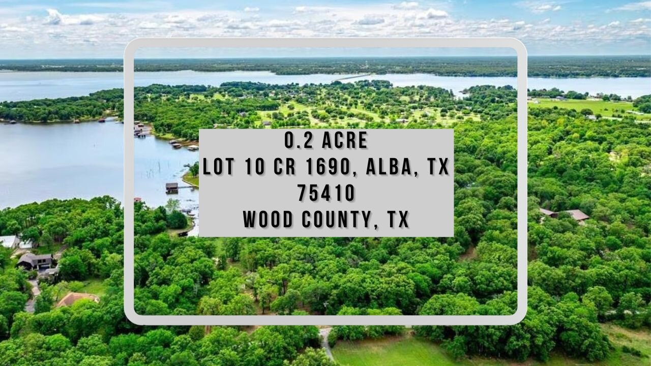 Unrestricted Vacant Land in 0.2 Acres Alba, Texas near Dallas www