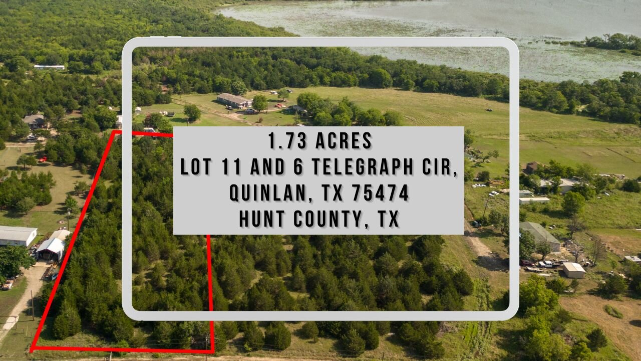 Unrestricted 1.73 Ac Vacant Land in Quinlan, TX near Dallas www