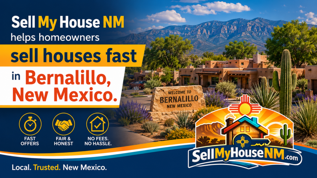 Sell My House NM helps homeowners sell houses fast in Bernalillo, New Mexico.