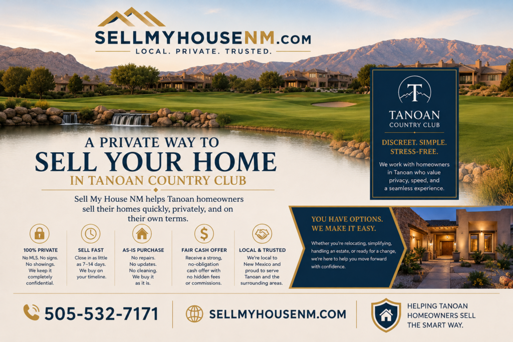 Sell Your Tanoan Country Club House to Sell My House NM