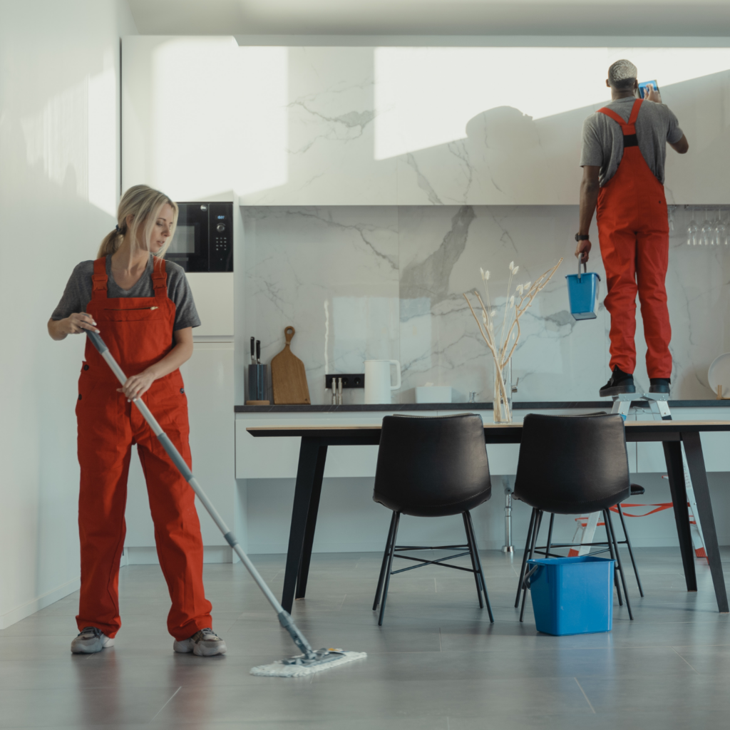 Cleaning and decluttering the house