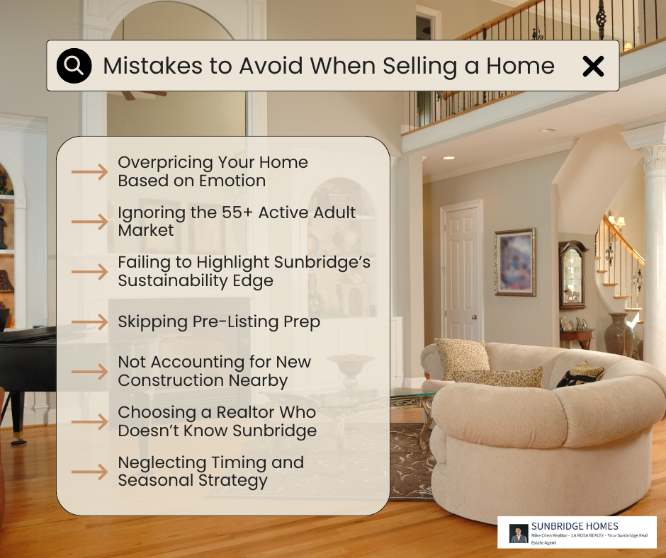 Mistakes to Avoid When Selling a Home