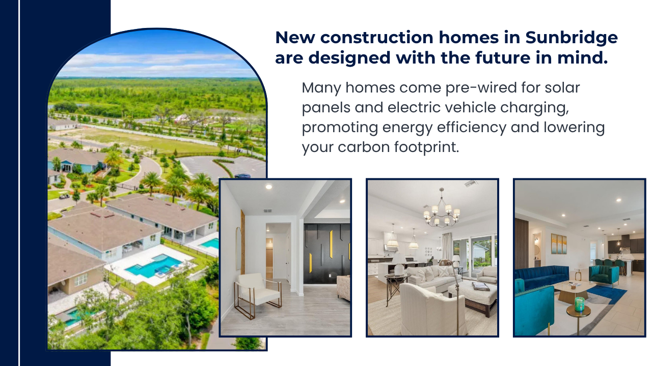 New construction homes in Sunbridge are designed with the future in mind.