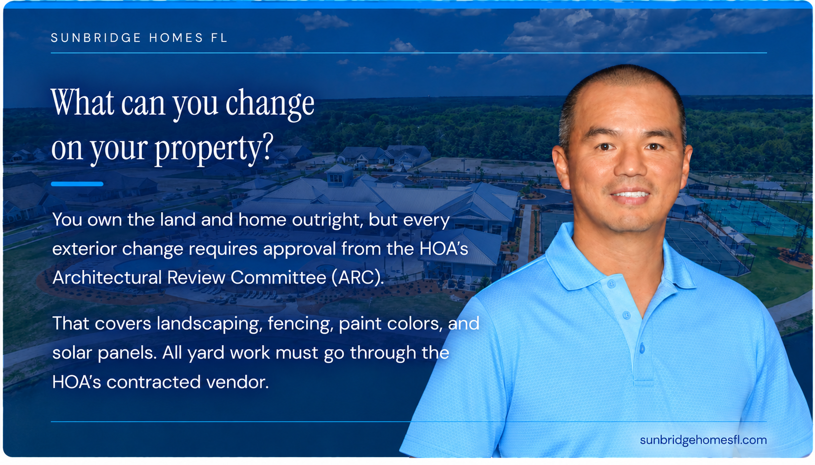 Why Del Webb Is Not a Land Lease, Sunbridge Homes FL