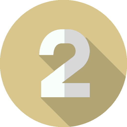 step two stylized logo in gold