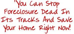 you can stop foreclosure