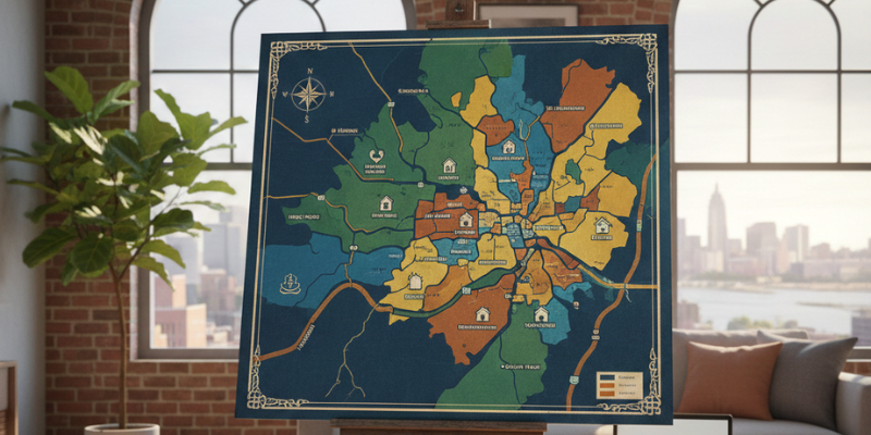 Trenton, NJ Neighborhood Map Trenton
