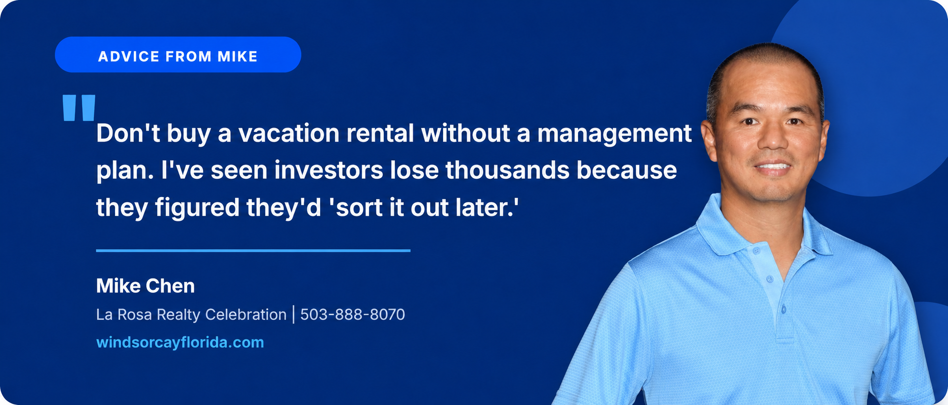 Advice from Mike