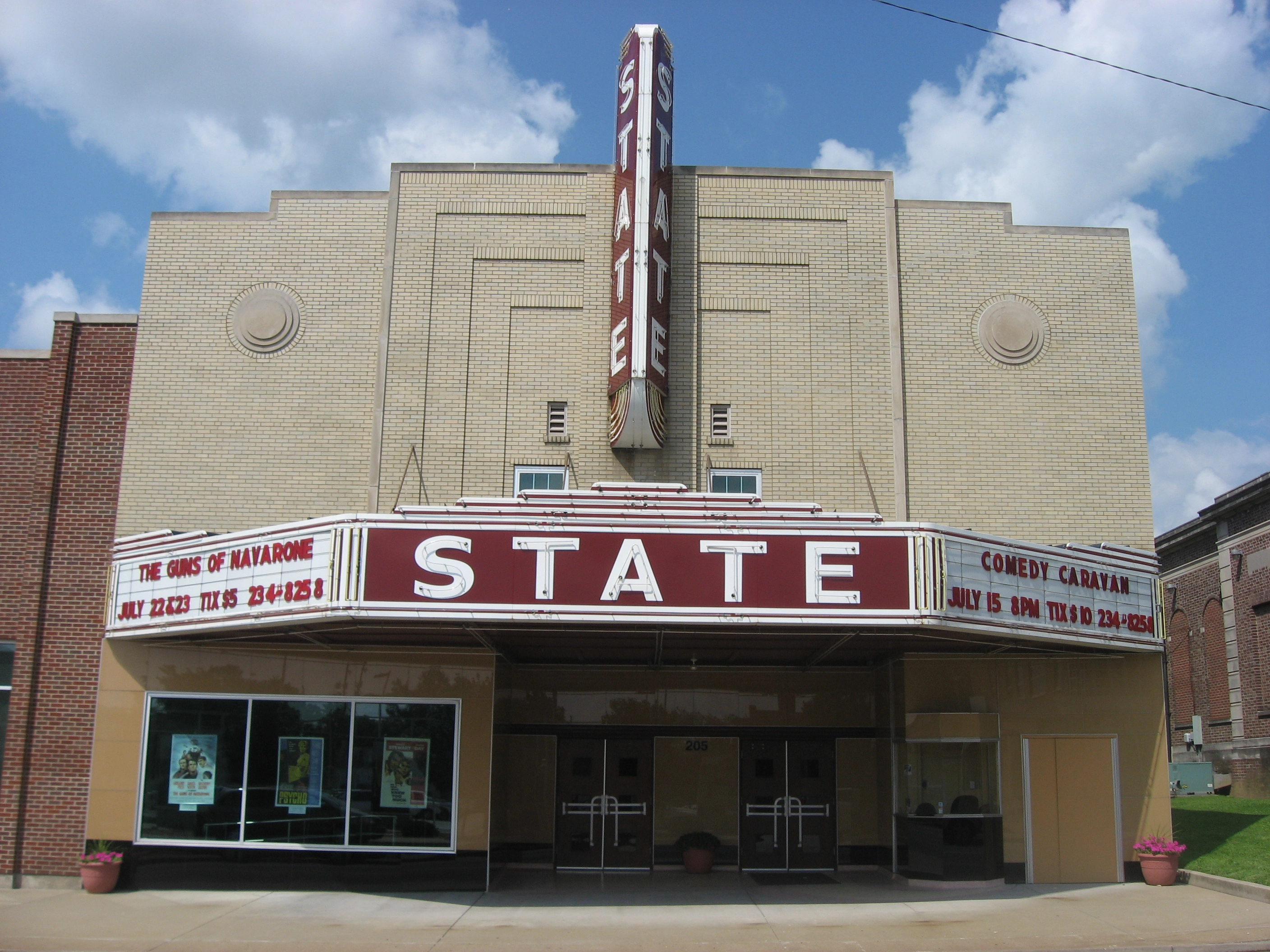 Historic State Theatre in downtown Elizabethtown, Kentucky, where we buy houses