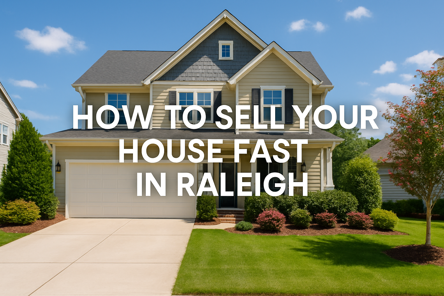 how to sell your house fast in Raleigh
