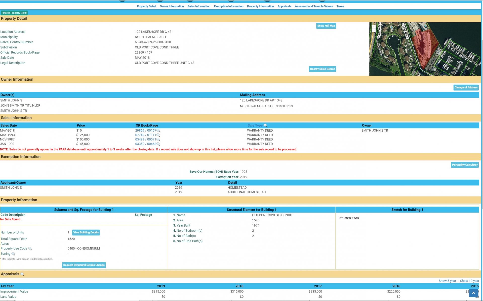 palm beach county property report card