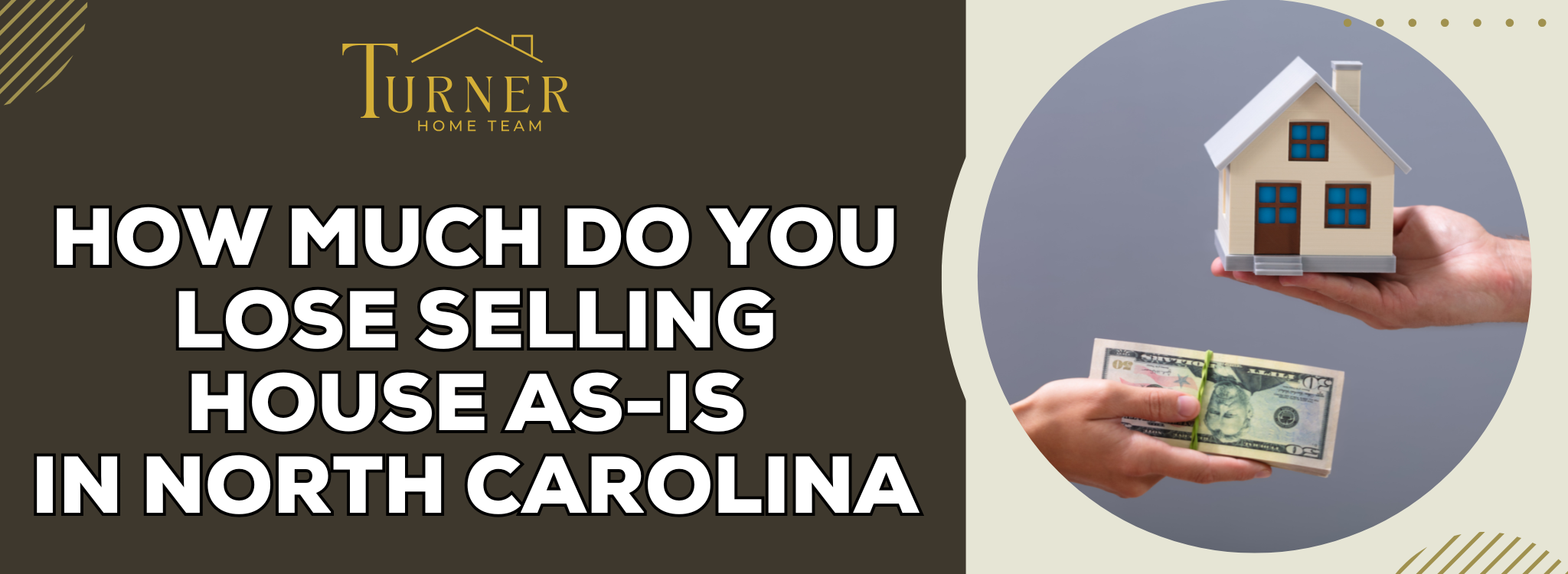 How much money do you lose selling a house as-is In North Carolina