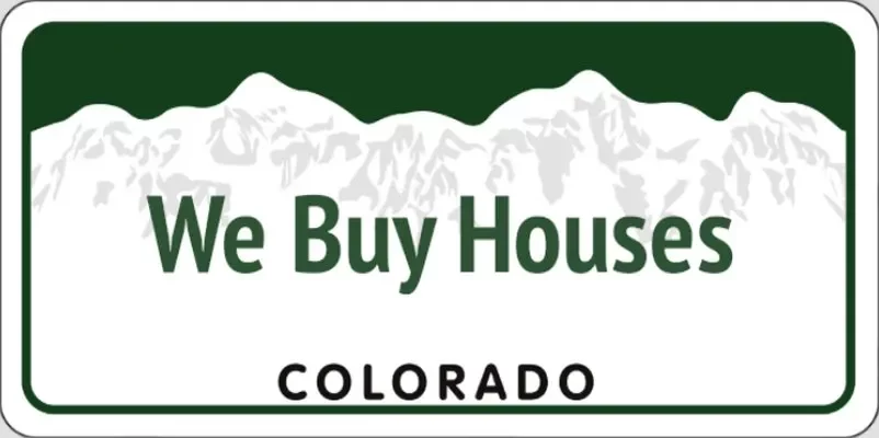 Colorado license plate.