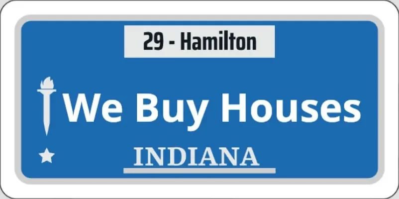 Indiana license plate.