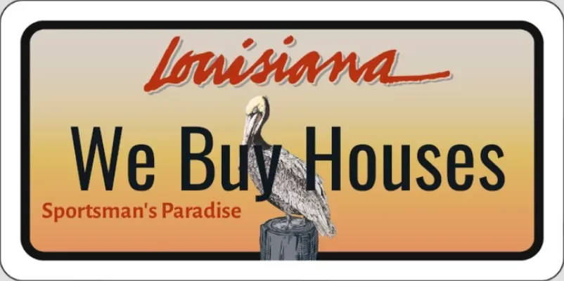 Louisiana license plate.