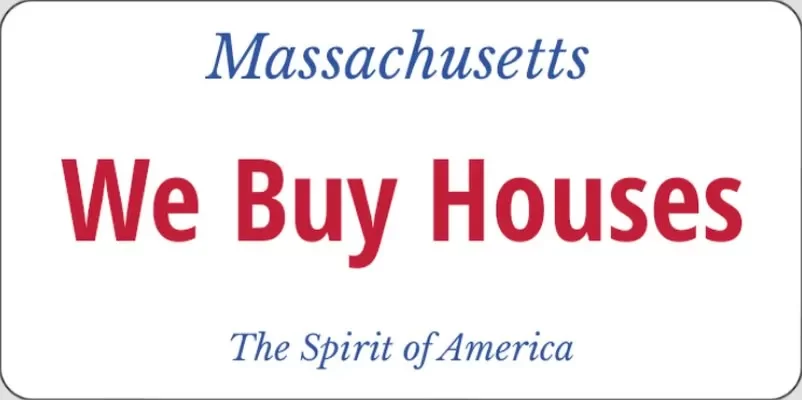 Massachusetts license plate.