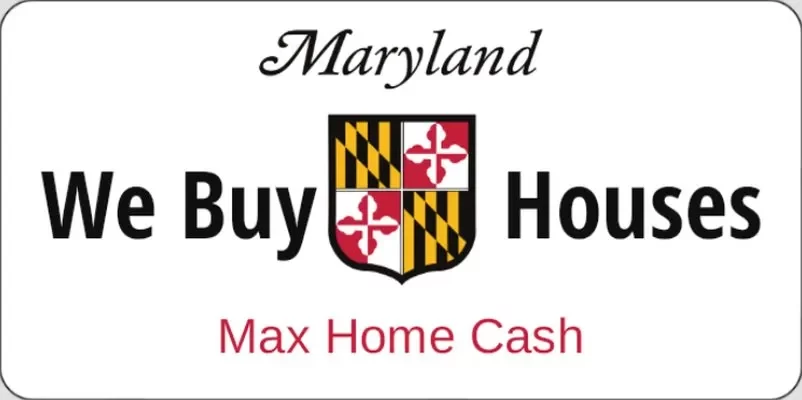 Maryland license plate.