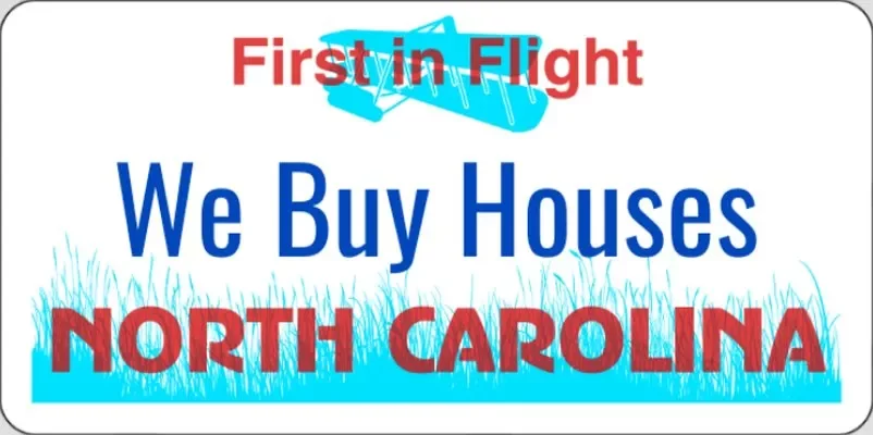 North Carolina license plate.