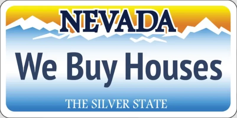 Nevada license plate.