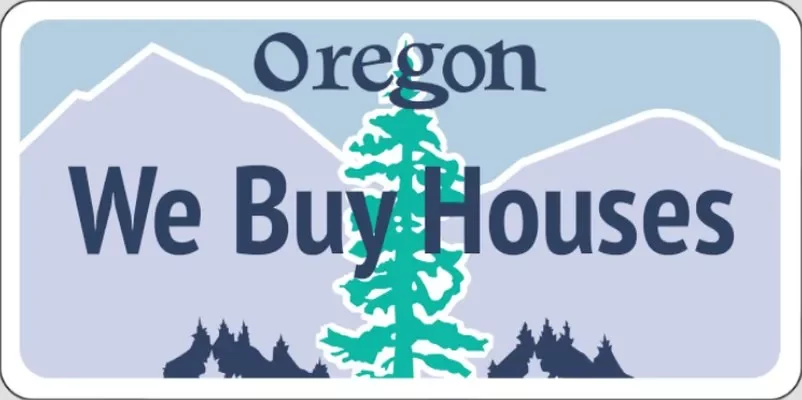 Oregon license plate.