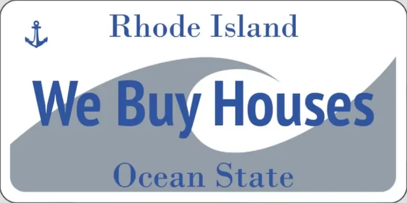 Rhode Island license plate.