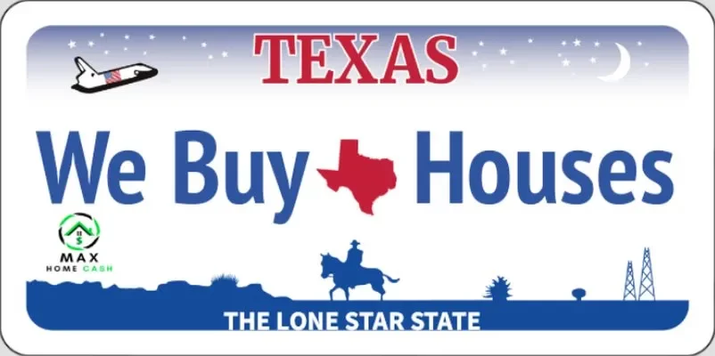 Texas license plate.