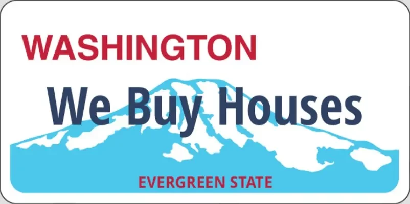 Washington license plate.