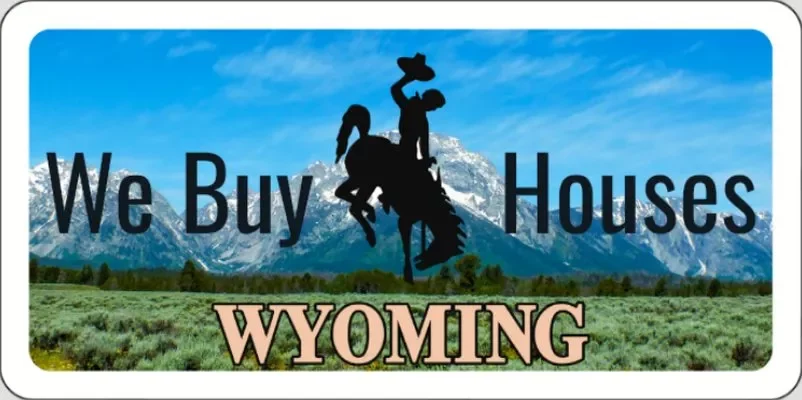 Wyoming license plate.
