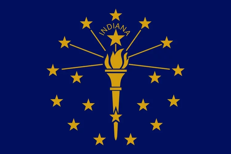 Indiana State flag.