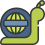 Green Cartoon Snail