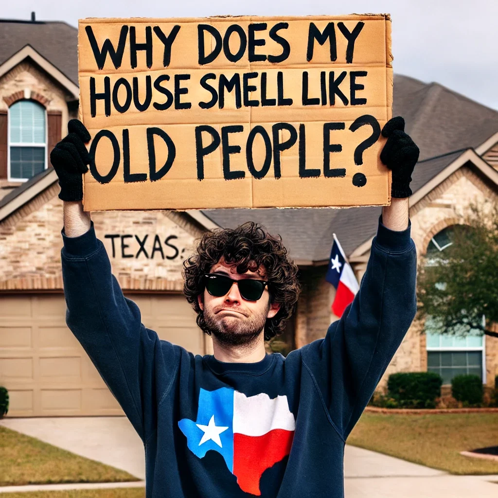 how to get rid of old person smell in house